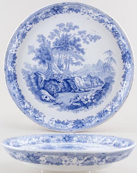 Cheese Stand The Fox and Sick Lion c1830